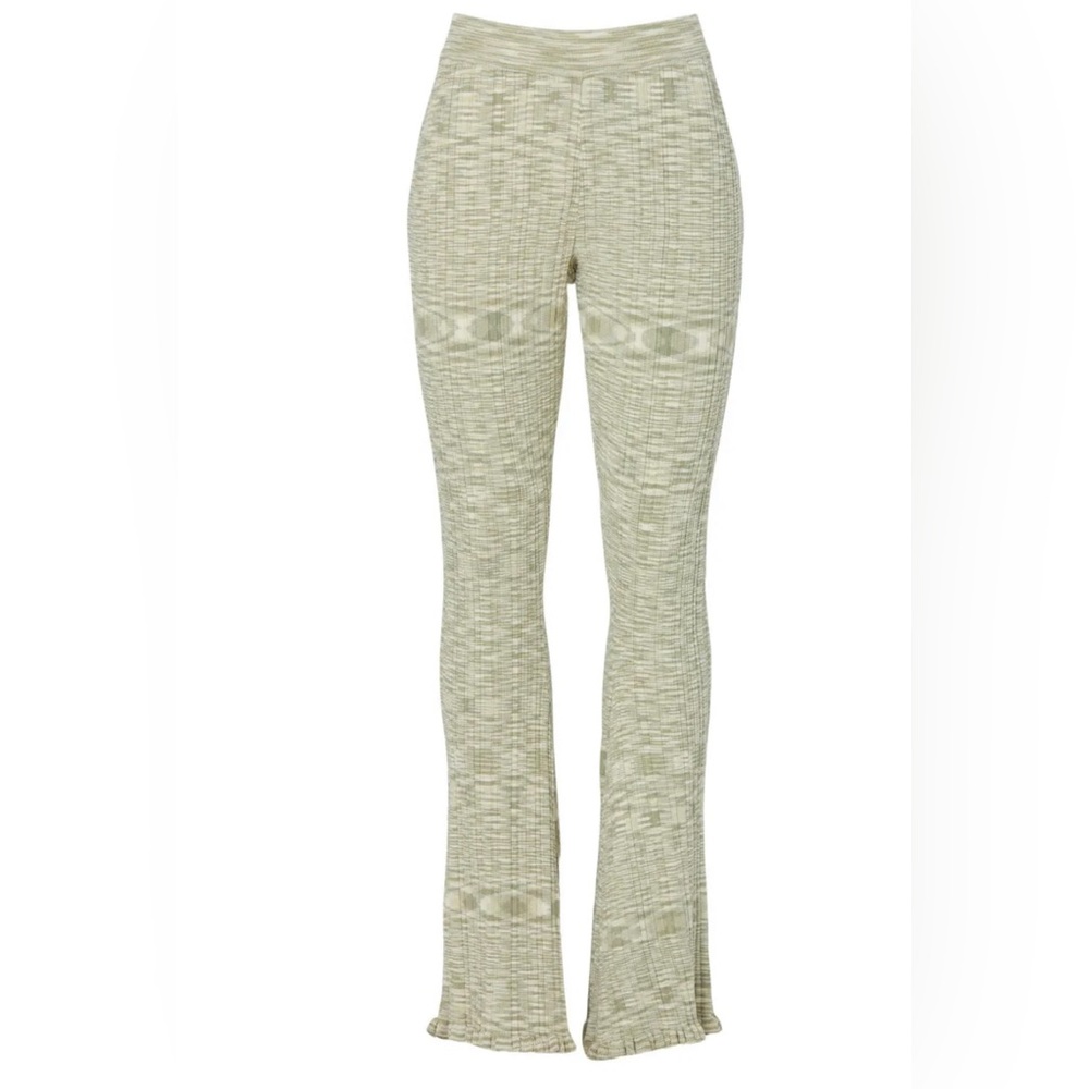 Holzweiler Dahlia Ribbed Pull On Pants Trousers Knit Comfy Casual Retro Stretchy